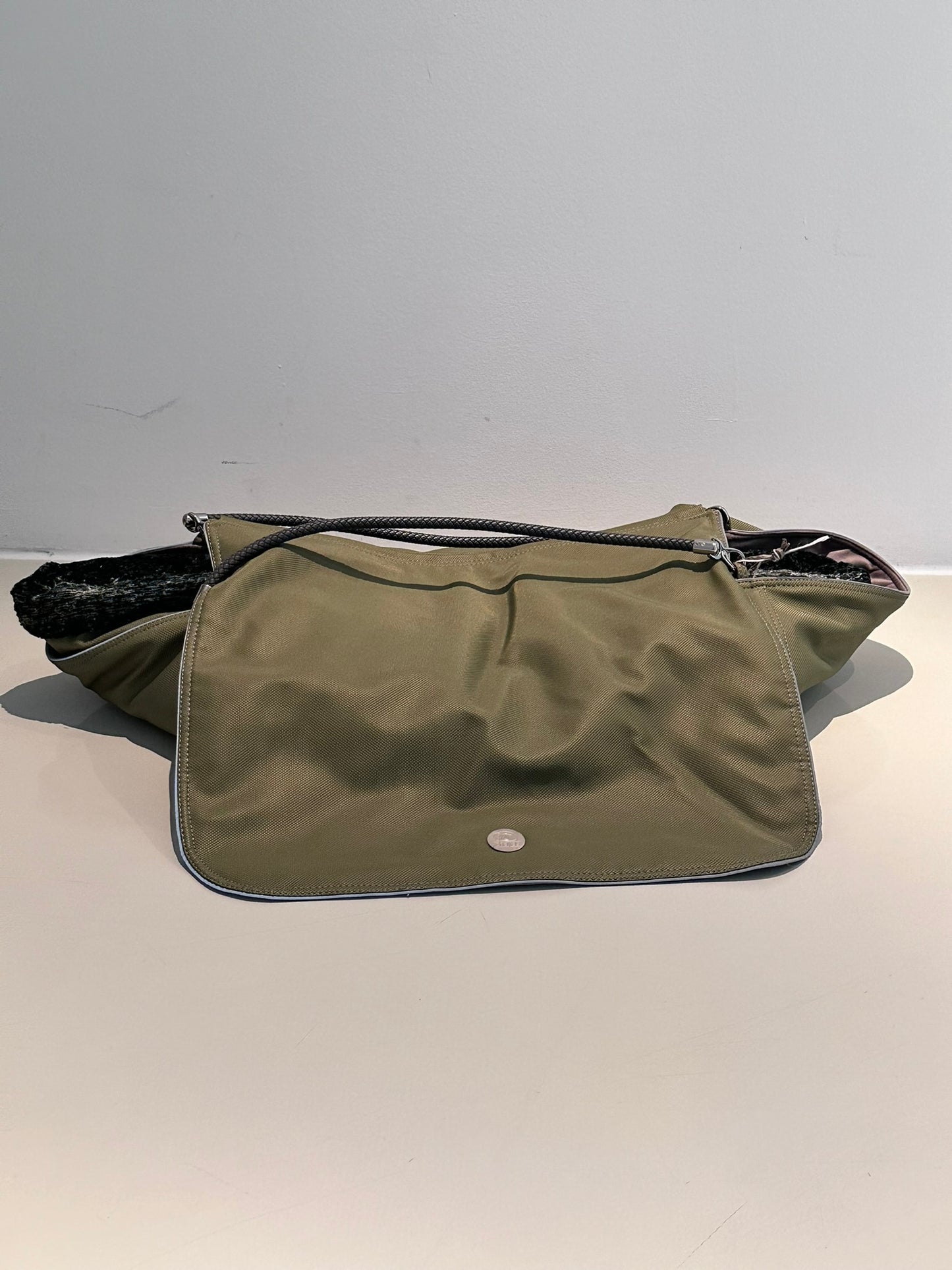 Bolsa de transporte para perros Weekender 4Seasons, verde musgo, M