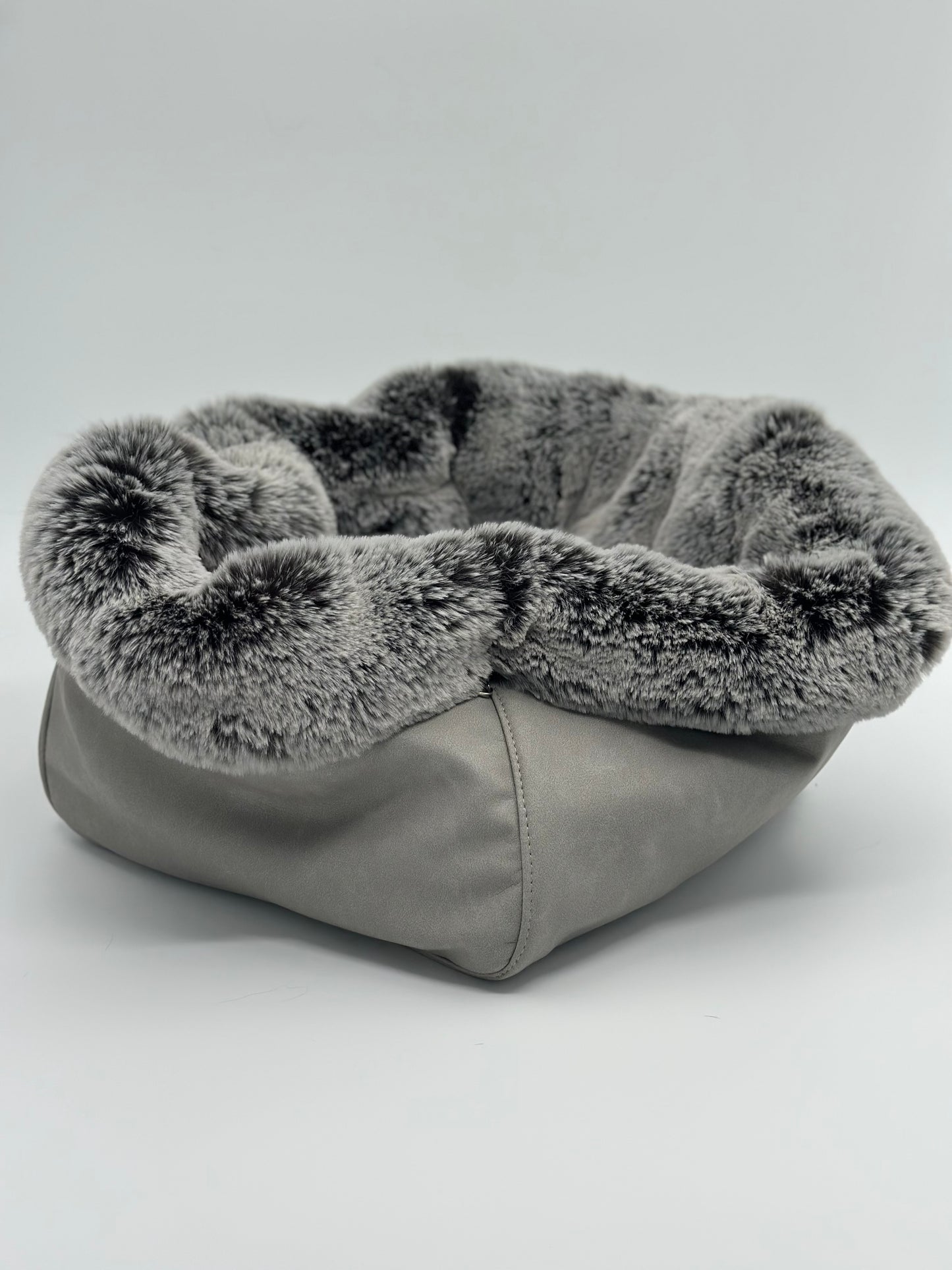 Hundetasche Weekender platingrey-iceblue, salt & pepper Inlay