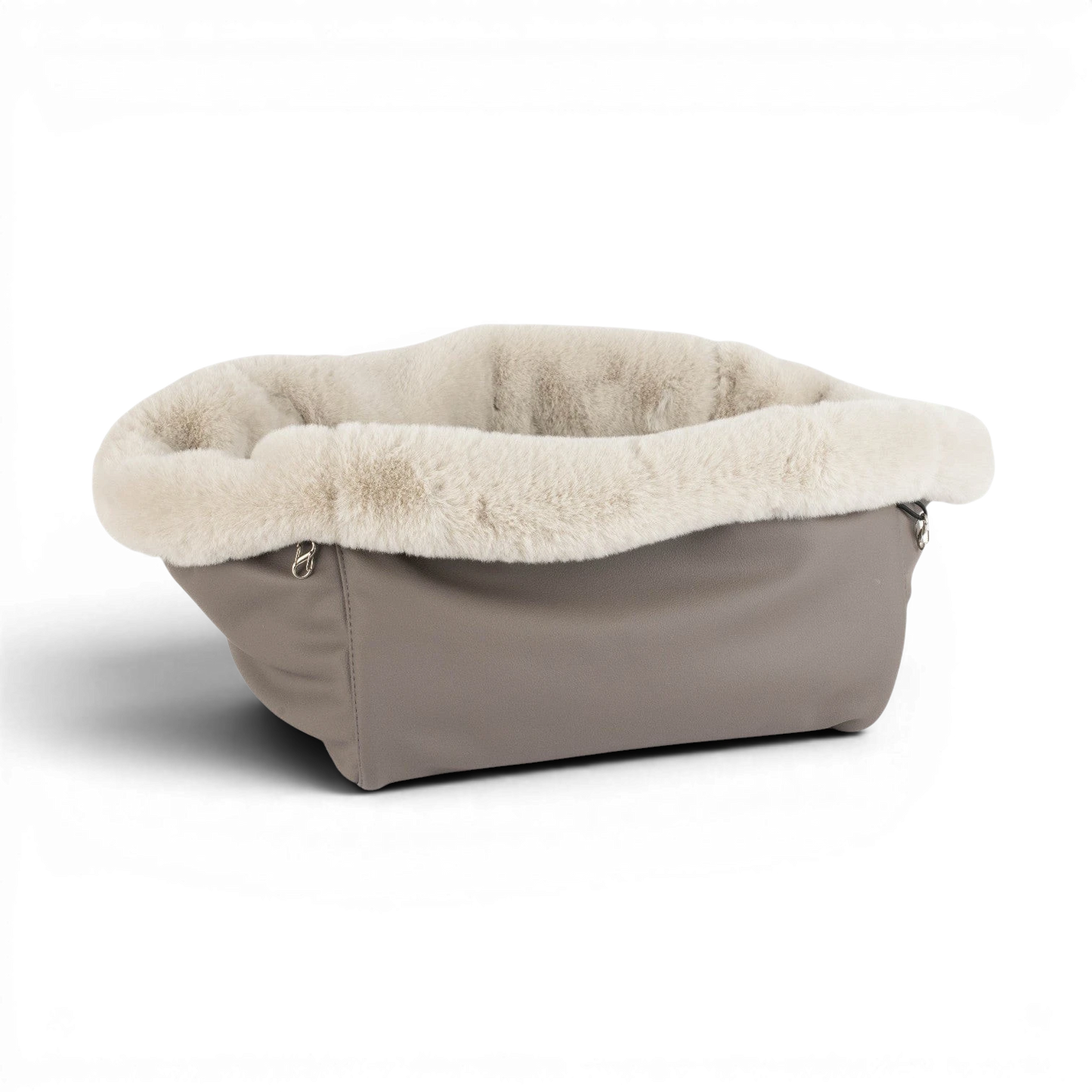 Hundetasche Weekender taupe-wildberry, silverstone Inlay