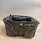 Hundetasche Weekender [[ dark taupe - iceblue ]]