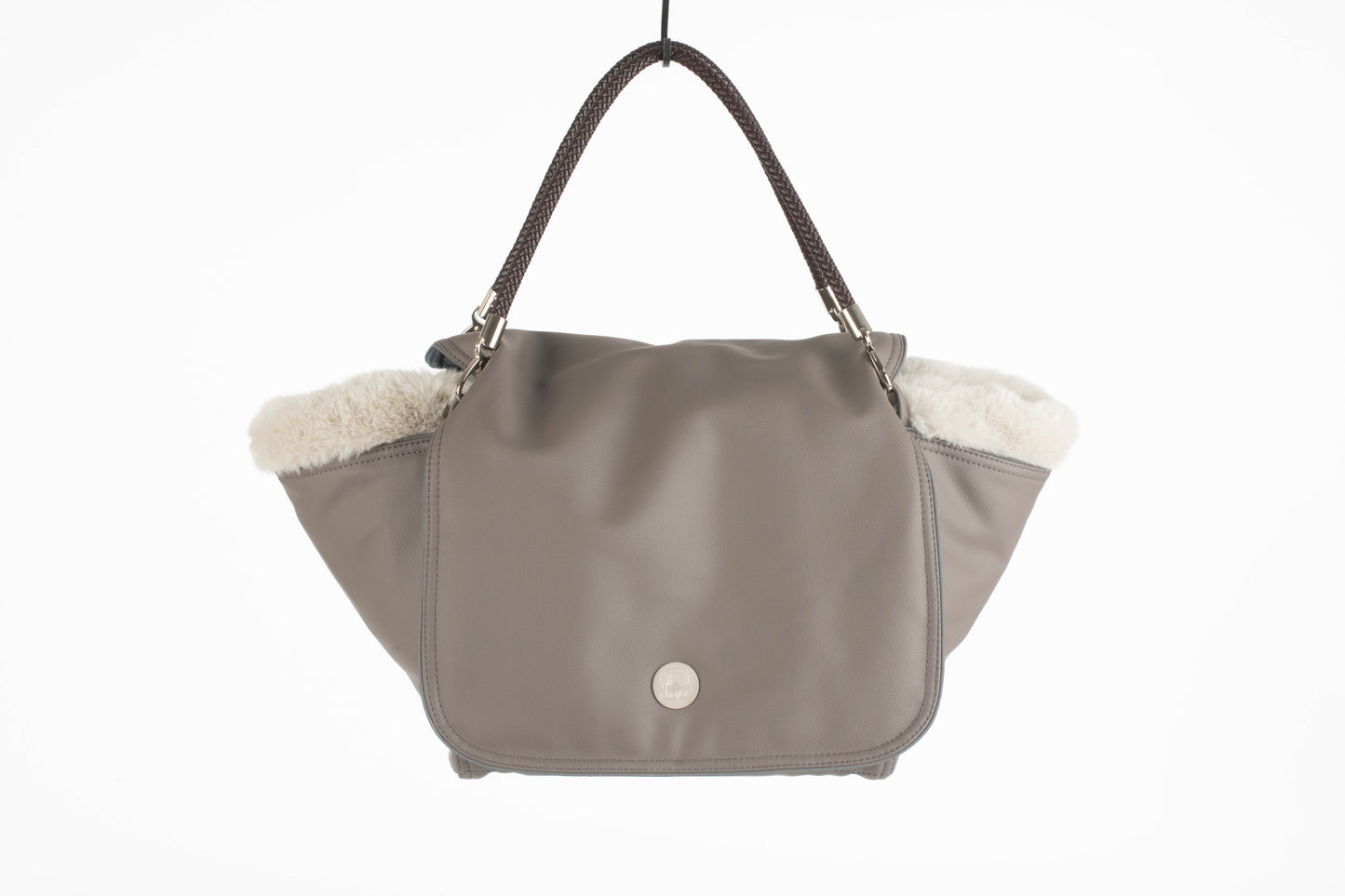 Hundetasche Weekender taupe-wildberry, silverstone Inlay