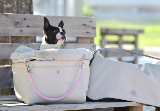 Hundetasche Weekender ice-dustyrose, silverstone Inlay