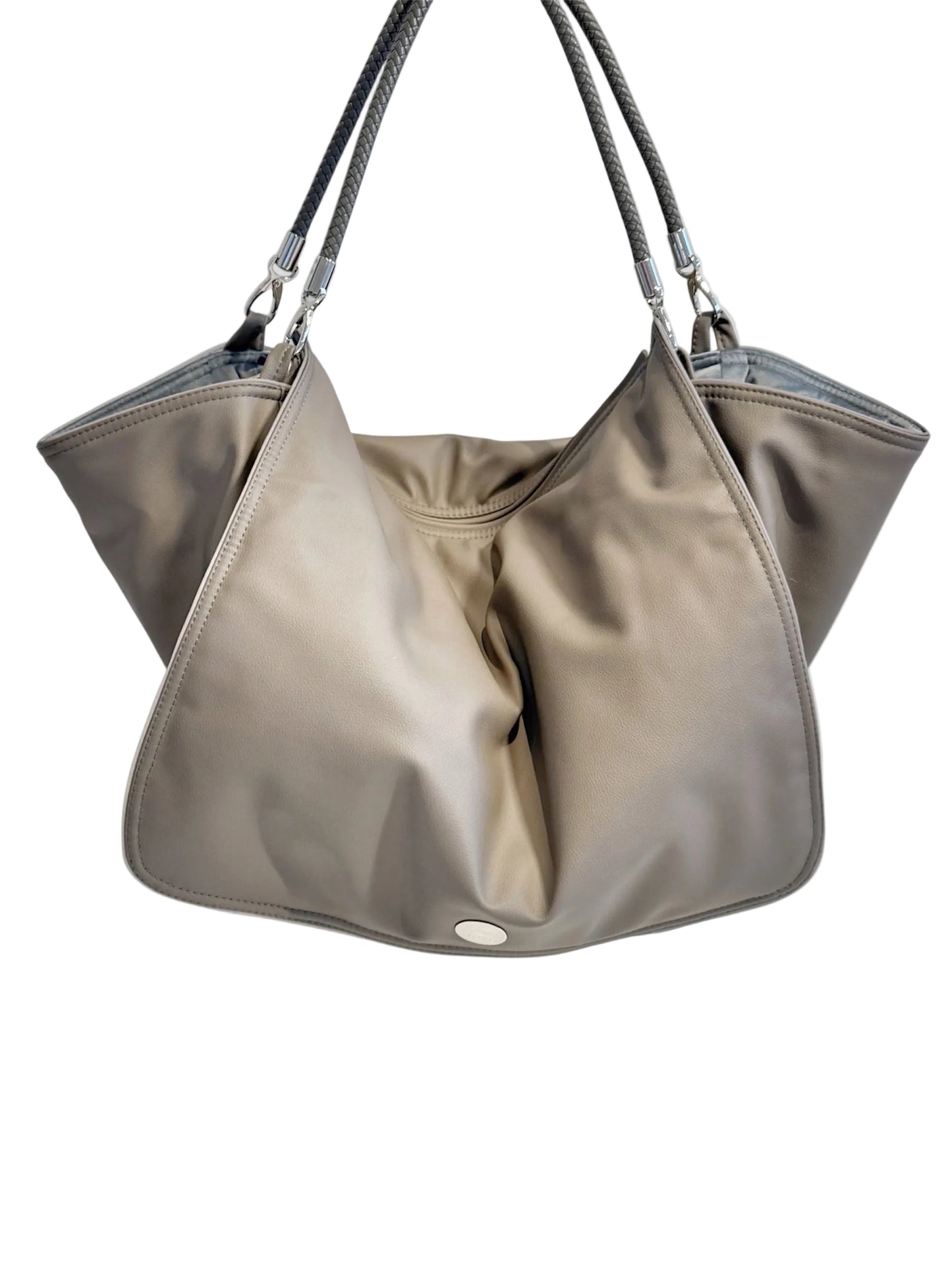 Hundetasche Weekender Solo  [[ dark taupe - iceblue ]]