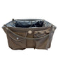 Hundetasche Weekender Solo  [[ dark taupe - iceblue ]]