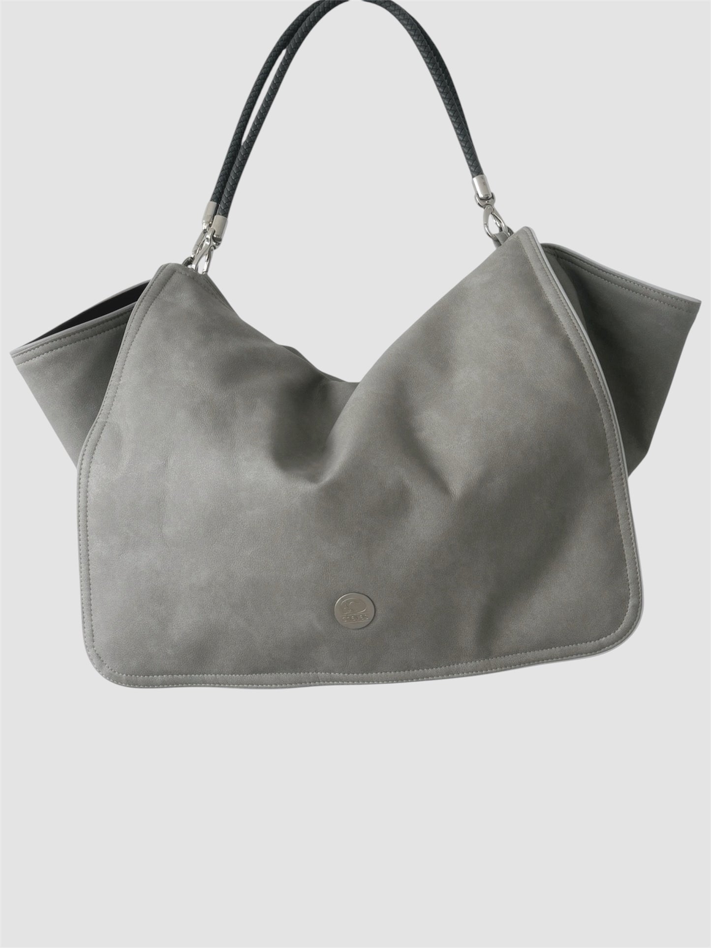 Hundetasche Weekender Solo  [[ dark taupe - iceblue ]]