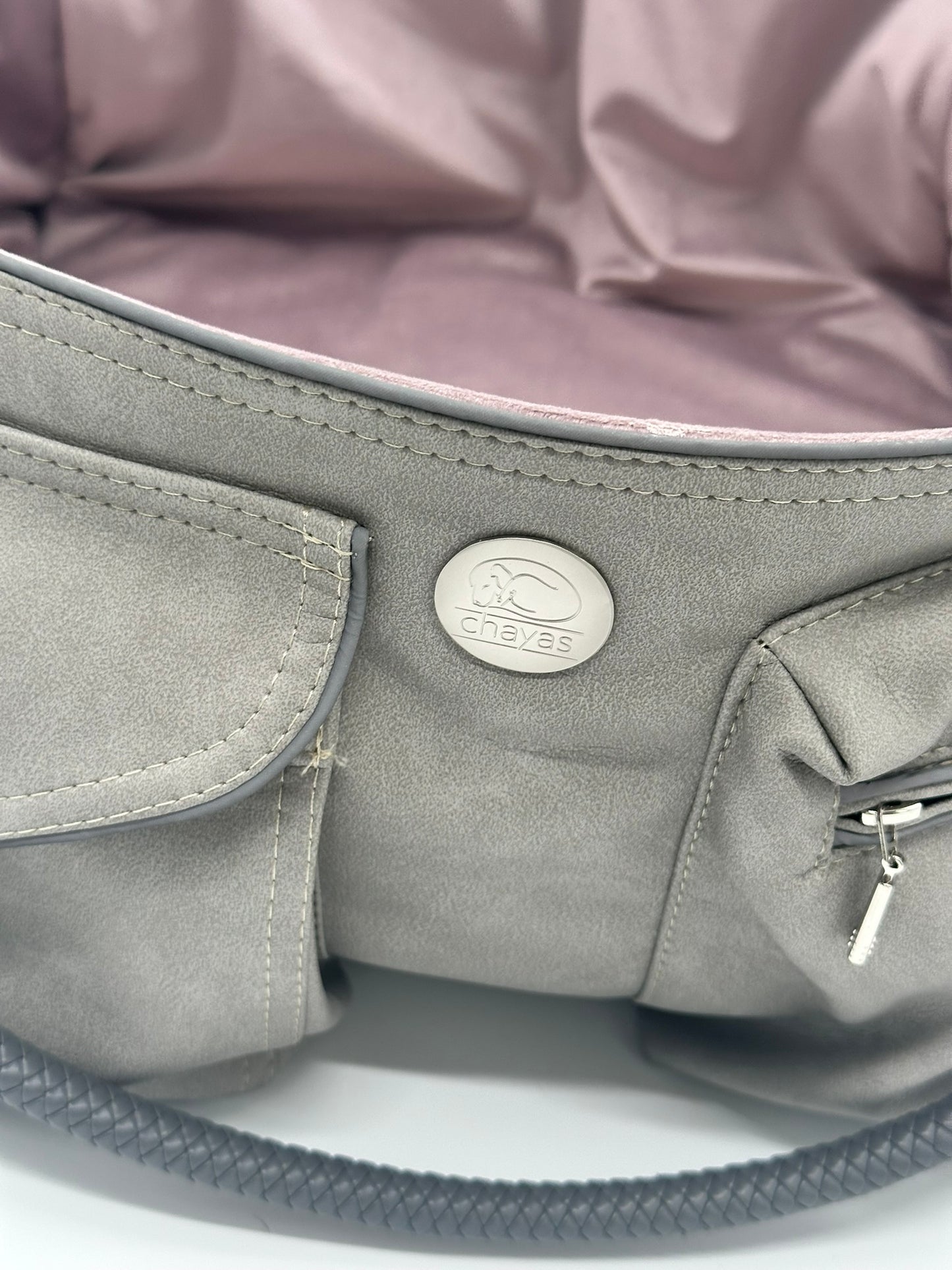 Bolsa de viaje para perros Weekender [[ platin grey - dusty rose ]]
