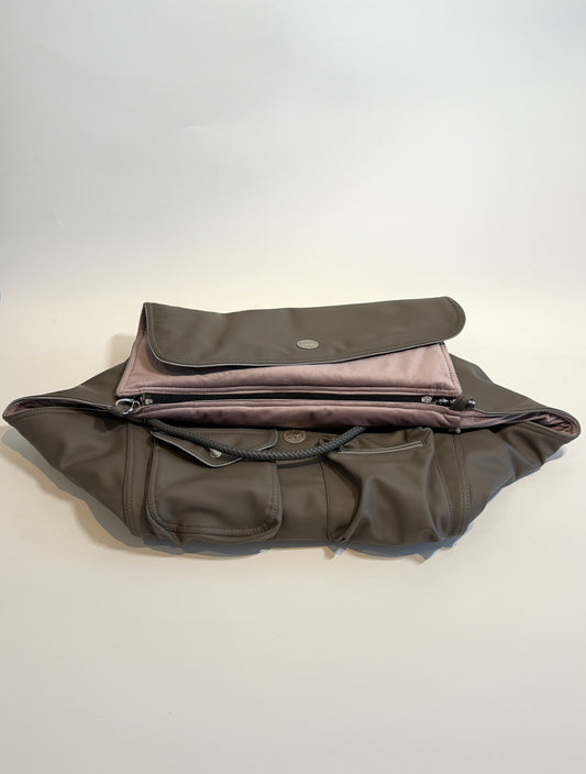 Bolso de viaje para perros Weekender [[ Dark Taupe - Dusty Rose ]]