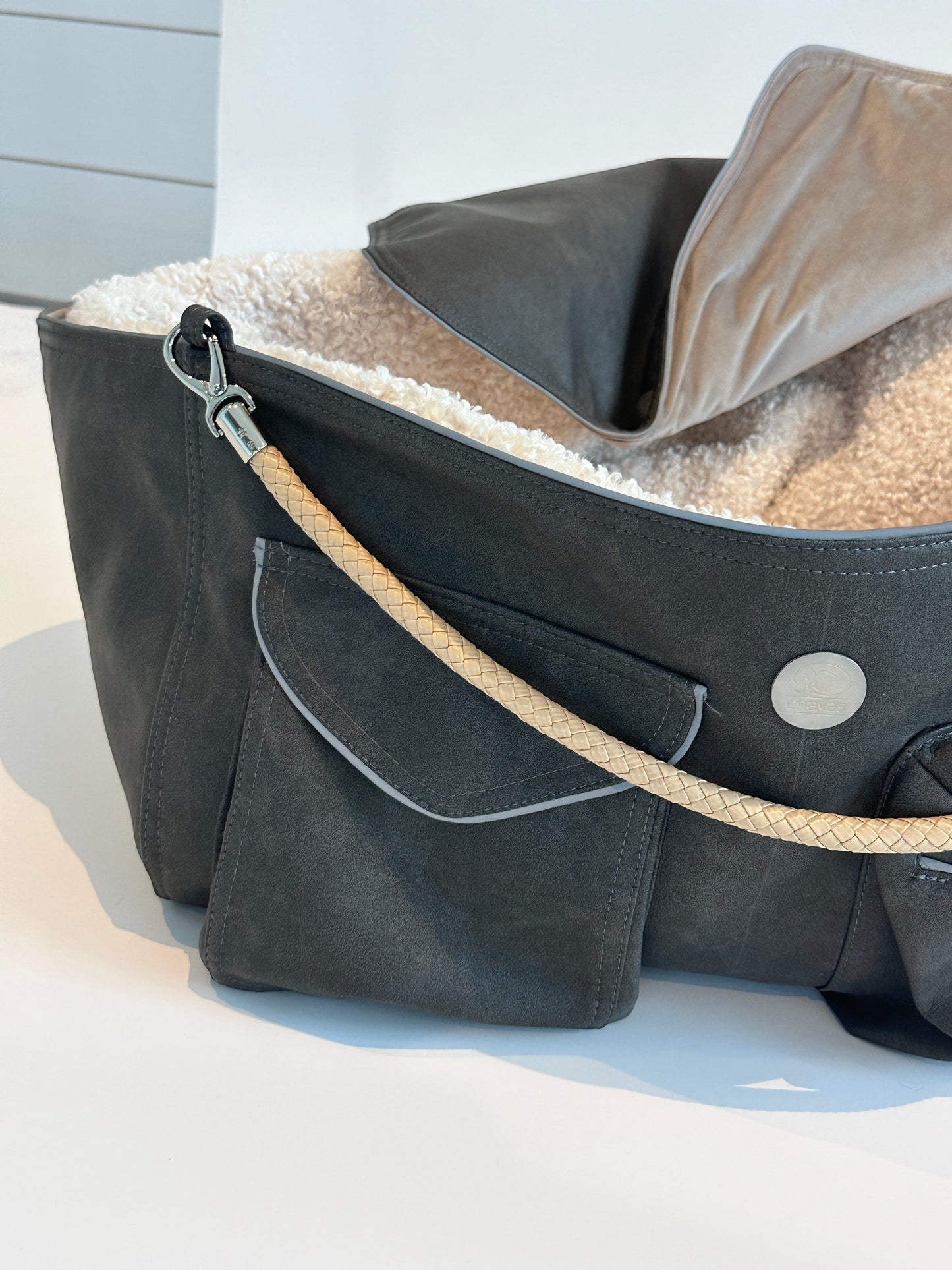 Hundetasche Weekender 4Seasons, anthrazit natur, M