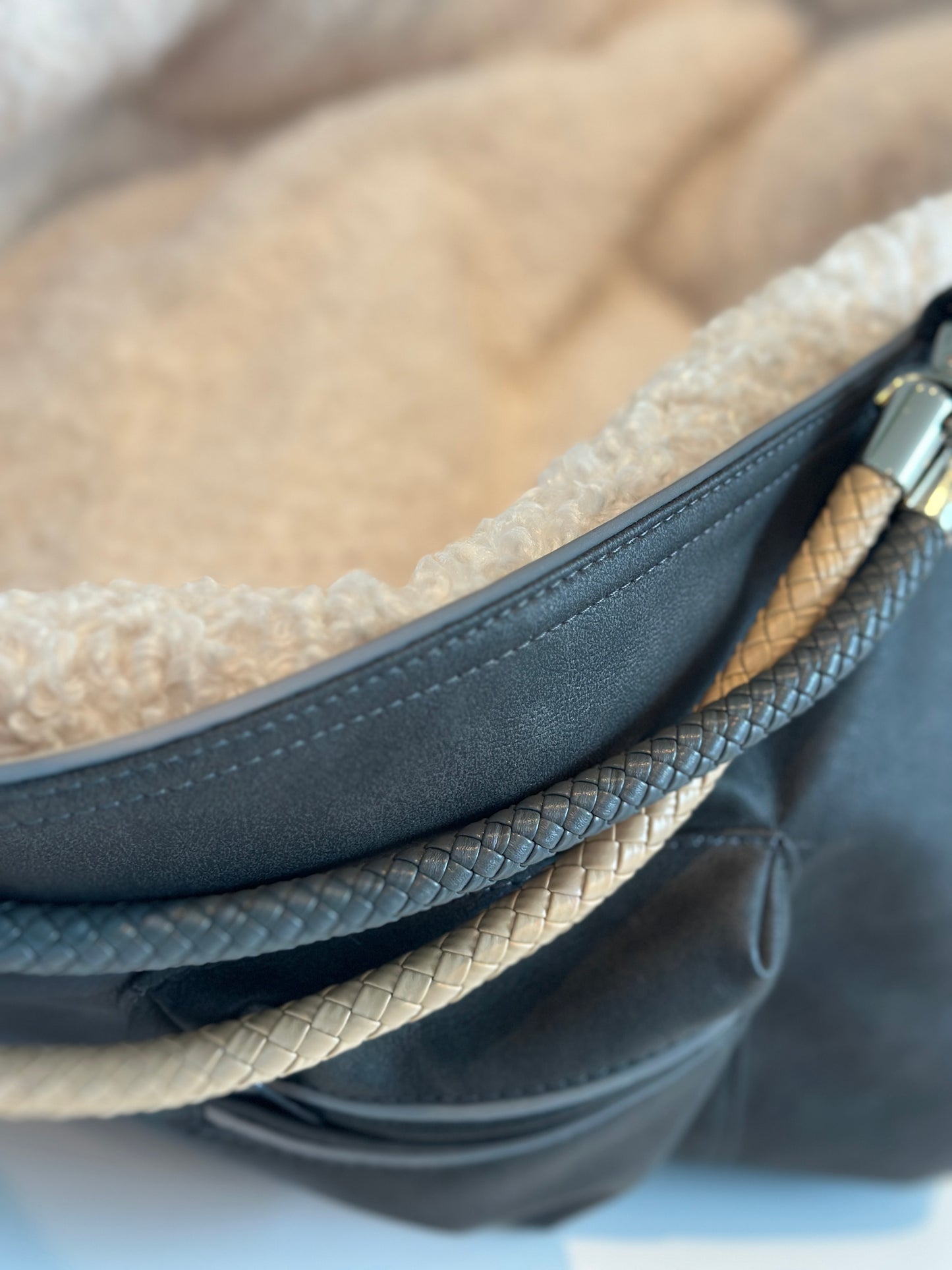 Bolsa de transporte para perros Weekender 4Estaciones, antracita natural, M