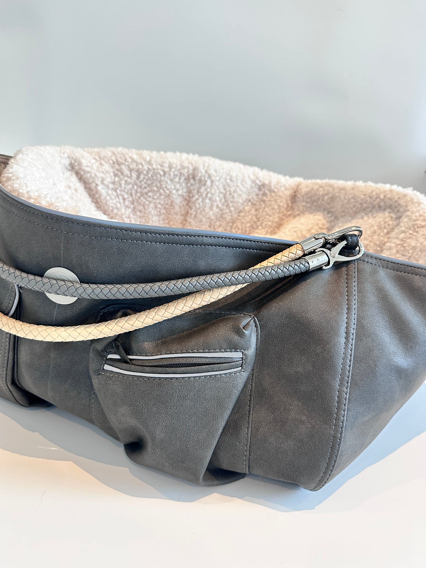 Bolsa de transporte para perros Weekender 4Estaciones, antracita natural, M