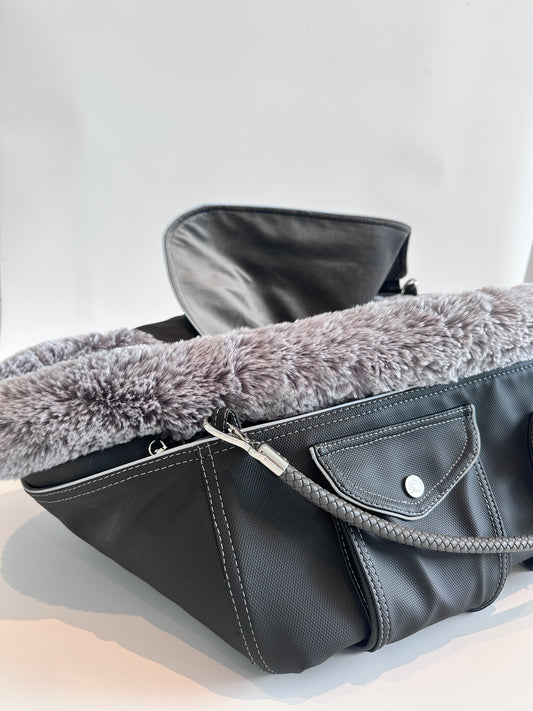 Weekender 4Estaciones, negro con costuras en contraste, M