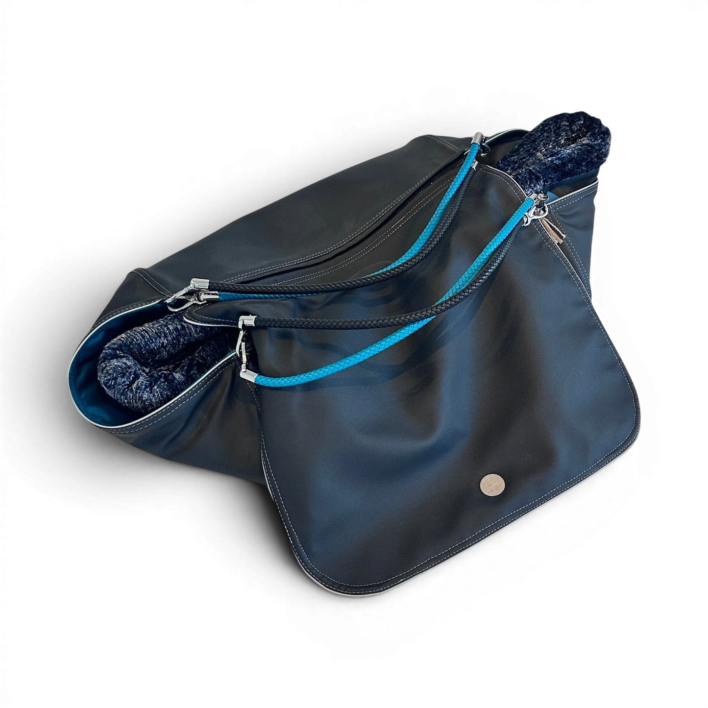 Hundetasche Weekender 4Seasons, schwarz turquise, M