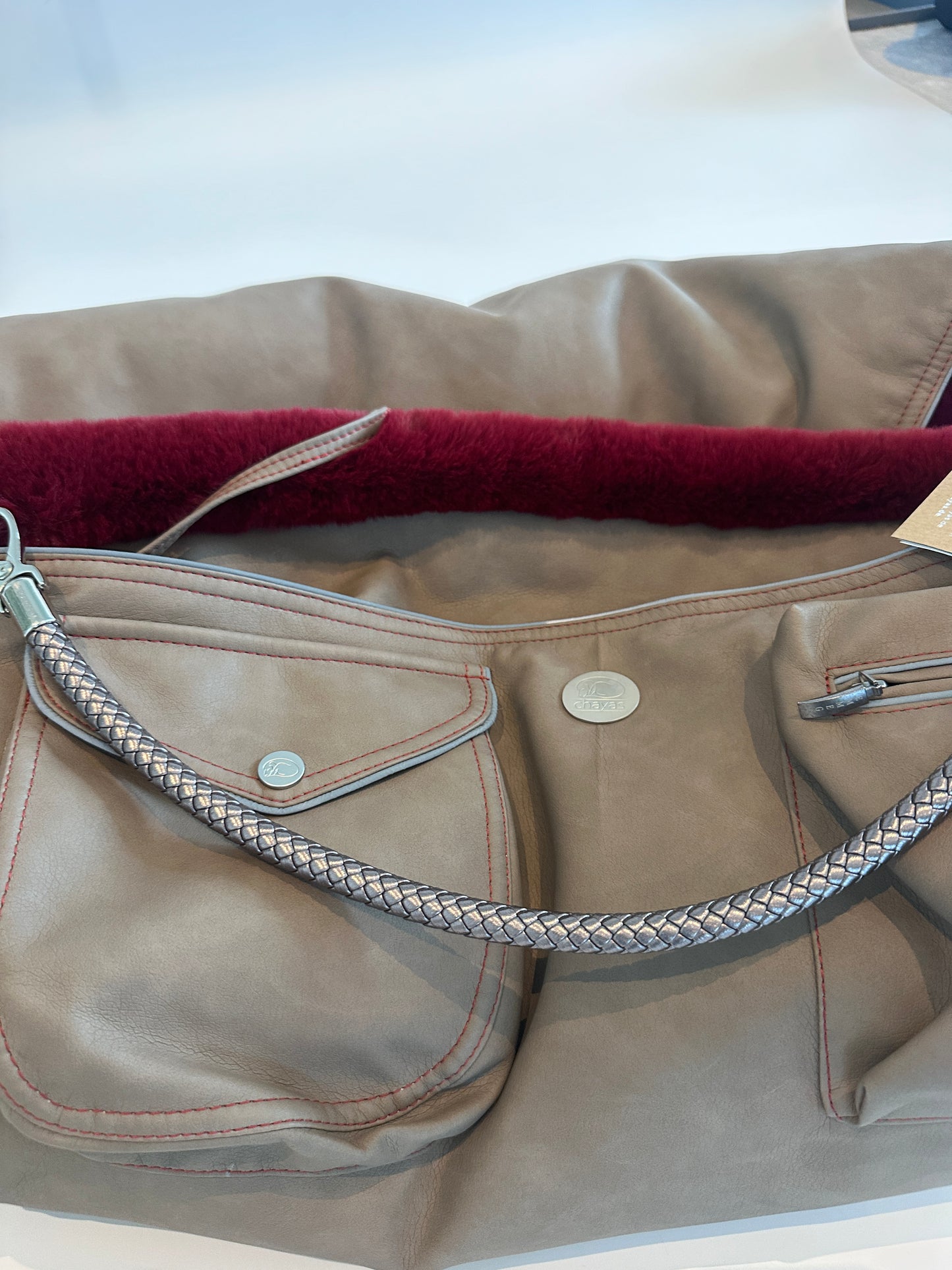 Bolsa de transporte para perros Weekender 4Seasons [[ Color: sandy red, Tamaño: M ]]