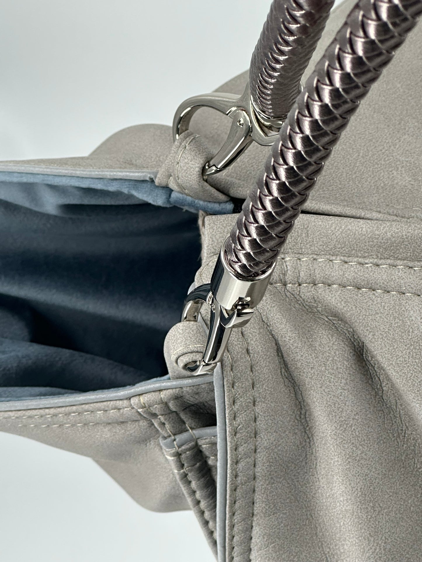 Bolso de viaje para perros Weekender [[ platin grey - iceblue ]]