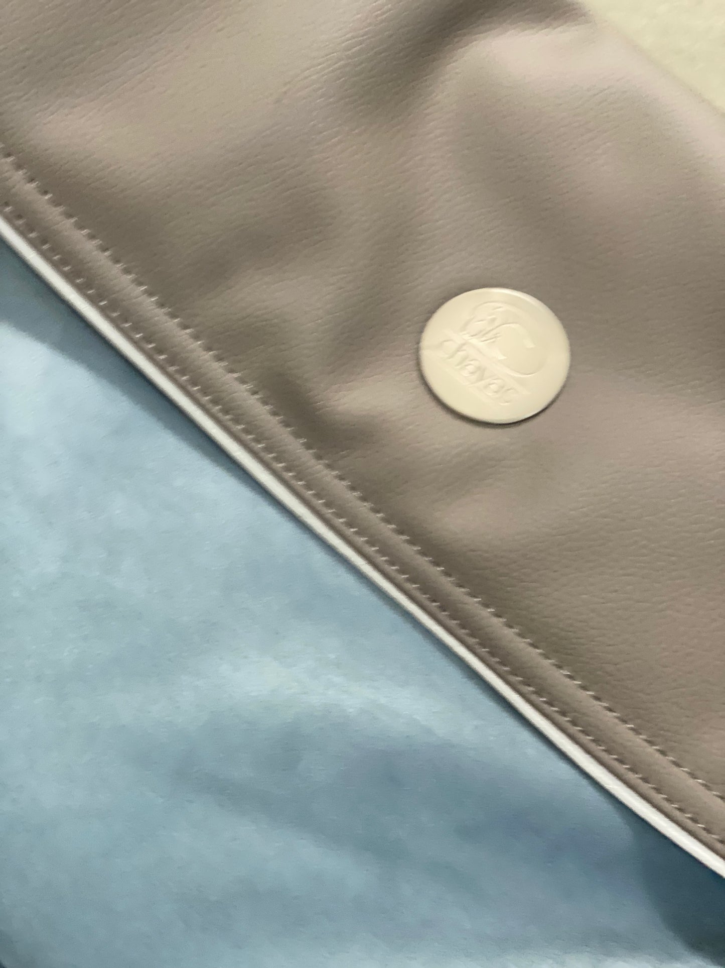 Hundetasche Weekender [[ dark taupe - iceblue ]]