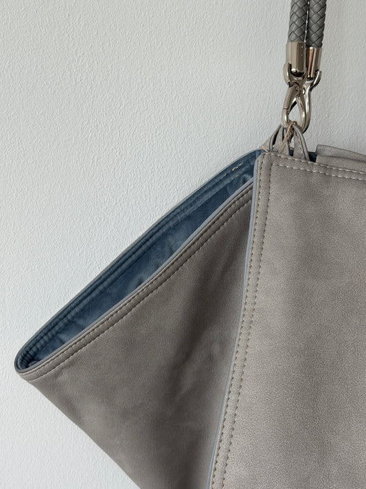 Bolso de viaje para perros Weekender [[ platin grey - iceblue ]]