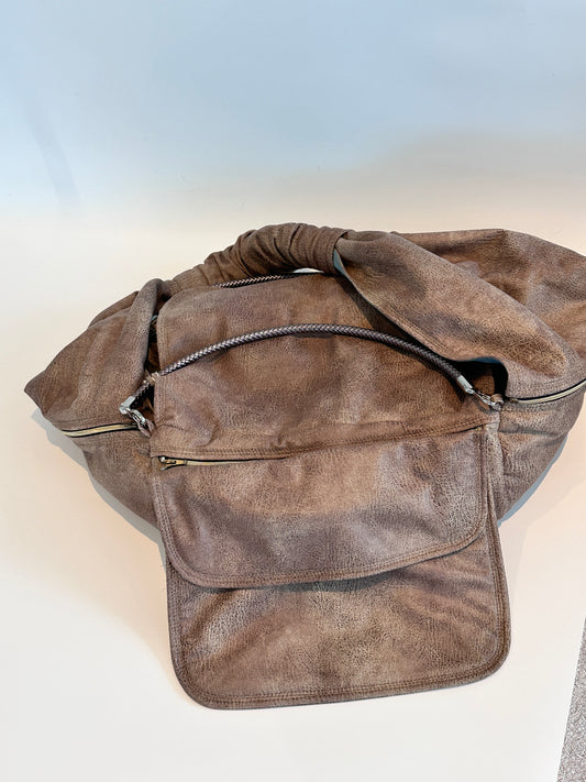 Bolso para perros Weekender 4Seasons, visón con correa cruzada para el hombro, M