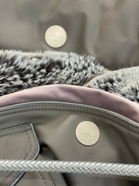 Hundetasche Weekender taupe-dustyrose, salt & pepper Inlay